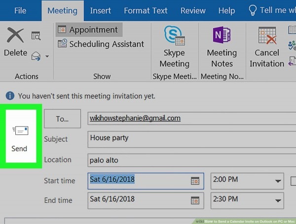 How Do I Send An Invite For Microsoft Outlook Mac